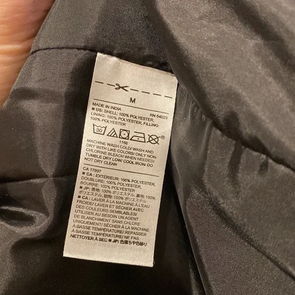 Banana Republic Puffer Medium Vest Dark Gray with speckled pattern - Picture 8 of 14